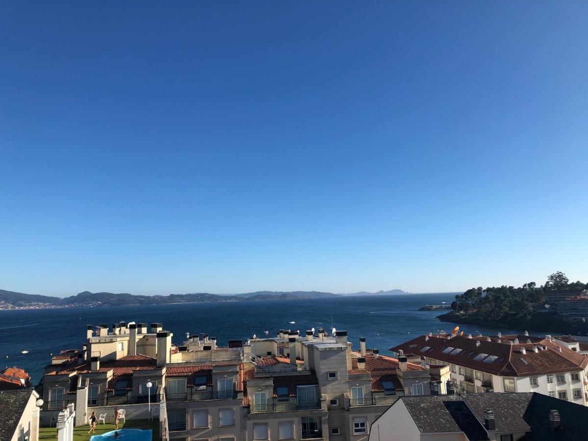 Ferienwohnung Enjoy Sanxenxo,200M Playa, Balcon Vistas Cies, Piscina & Terraza Azotea,2 Plazas Garaje, 2 Banos, Muy Luminoso, Muy Tranquilo,Muy Equipado, Centrico Exterior foto